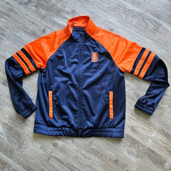 Detroit Tigers Graphic Logo MLB G-III Athleisure Track Jacket Size L Full Zip - Picture 14 of 16